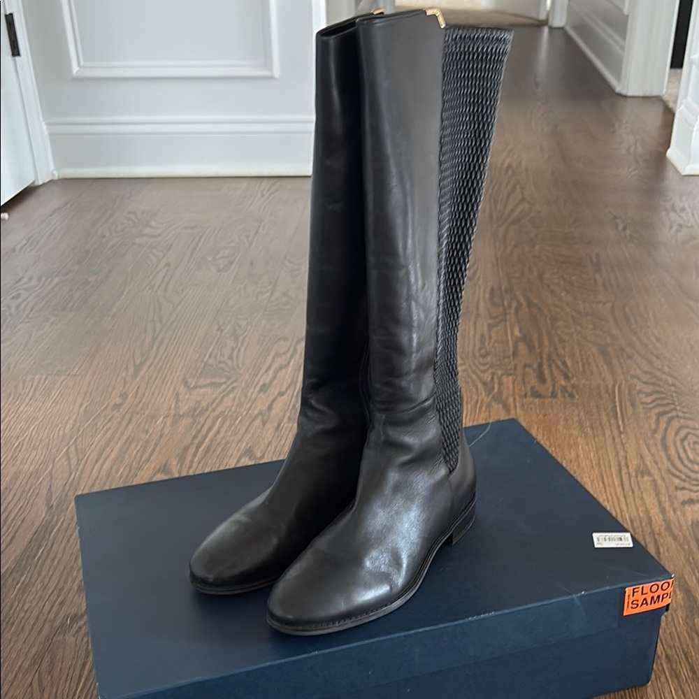 Cole Haan Rockland Black Leather Boot 👢